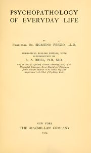 کتاب The Psychopathology of Everyday Life