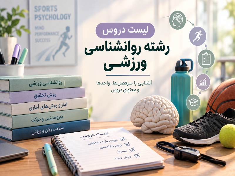 لیست دروس رشته روانشاسی ورزشی چیست؟